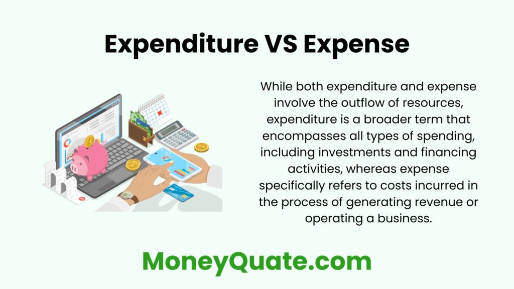 Expenditure vs. Expense