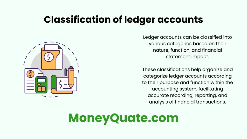 Classification of Ledger Accounts